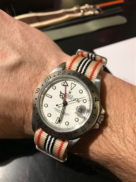 rolex explorer ii nato strap